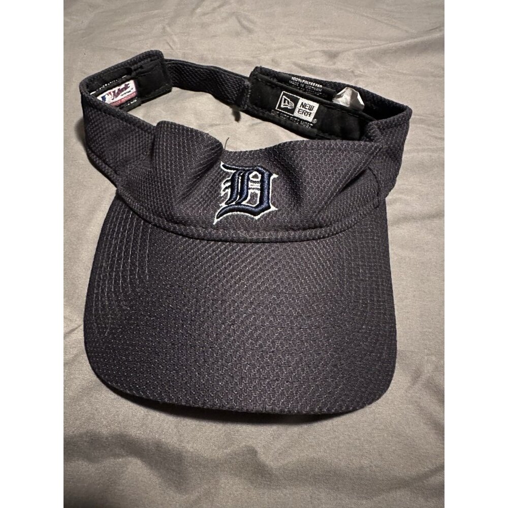 Detroit Tigers Authentic Black Visor Adjustable Strap MLB Baseball